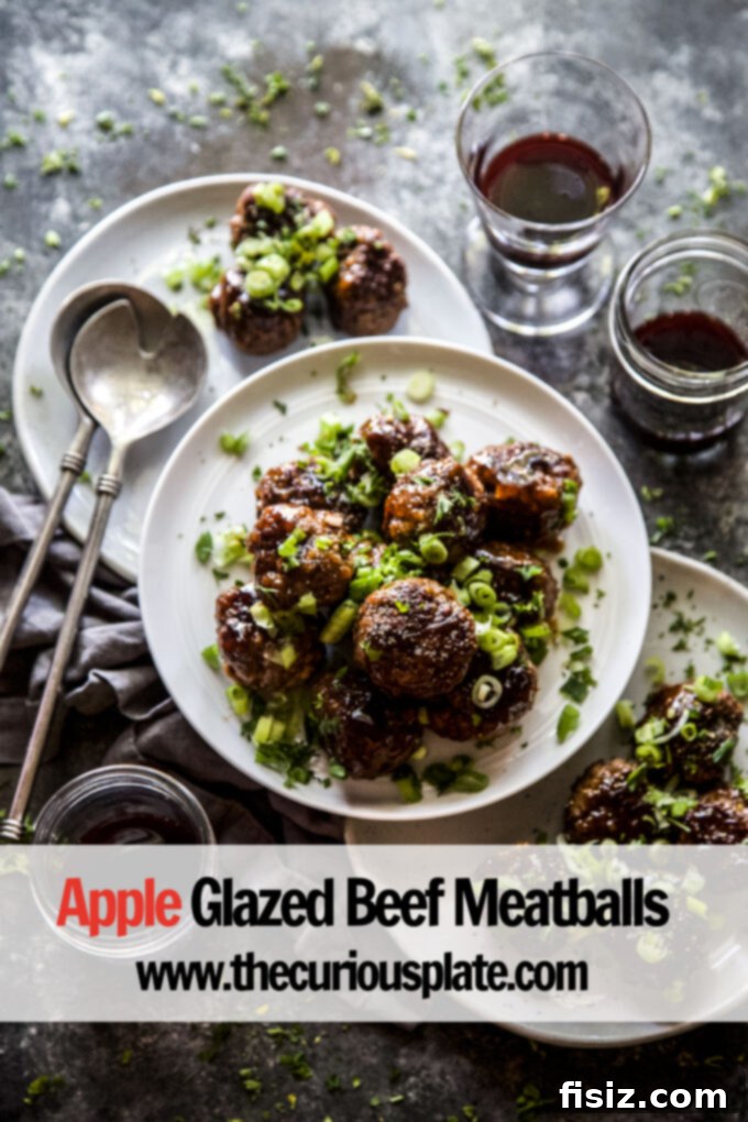 Caramelized Apple Beef Meatballs 9 A final close-up of the Apple Glazed Beef Meatballs, highlighting the rich glaze and the enticing aroma.