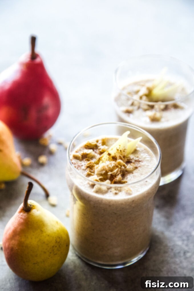 Creamy Ginger Pear Oat Smoothie 7 img 47616 6