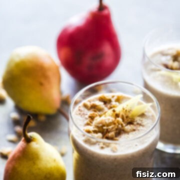 Creamy Ginger Pear Oat Smoothie 8 Ginger Pear Oat Smoothie www.thecuriousplate.com.jpg