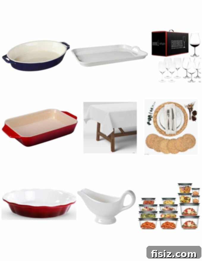 Stress Free Thanksgiving Hosting Your Free Printable Checklist 9 Favorite serving dishes for Thanksgiving dinner presentation