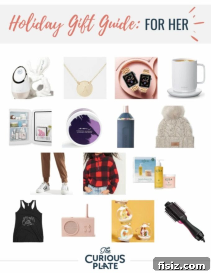 2021 Holiday Gifts She'll Cherish 2 A curated selection of thoughtful gifts for women, including beauty products, cozy accessories, and unique items perfect for the holidays.