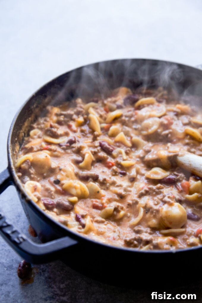 Irresistible One-Pot Chili Mac and Cheese 6 One-Pot Chili Mac & Cheese, a comforting family meal