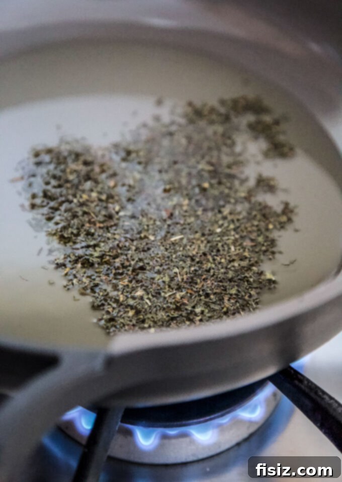 Minty Spinach Yogurt Dip 6 dried mint in olive oil