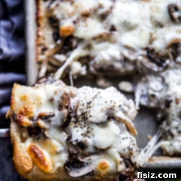 Creamy Burrata Mushroom Sheet Pan Pizza 8 Sheet Pan Mushroom & Burrata Pizza thecuriousplate.com