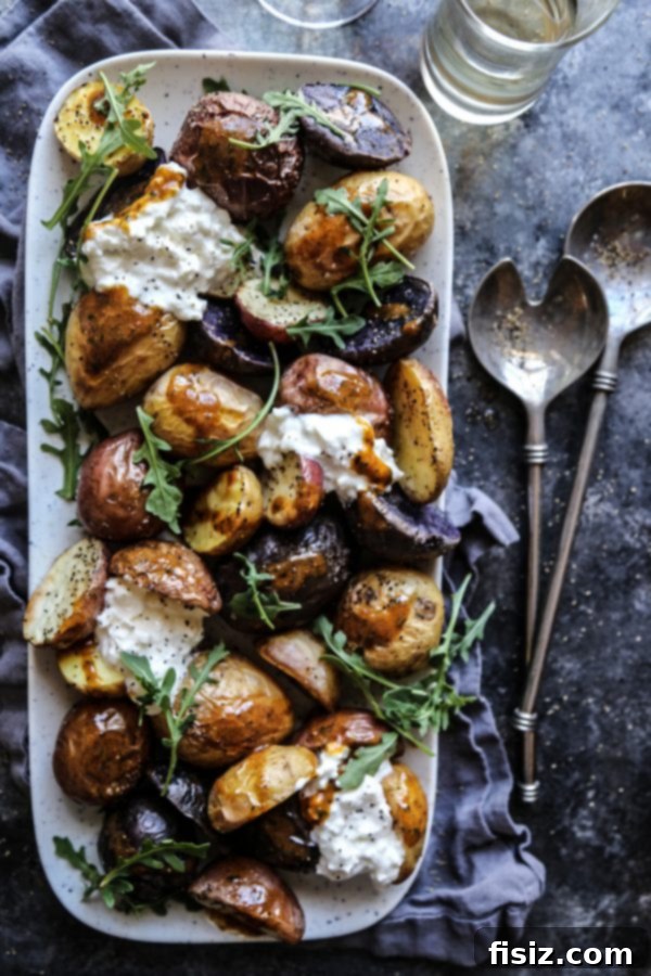 Spring Roasted Potatoes with Tamarind Butter, a flavorful January side dish