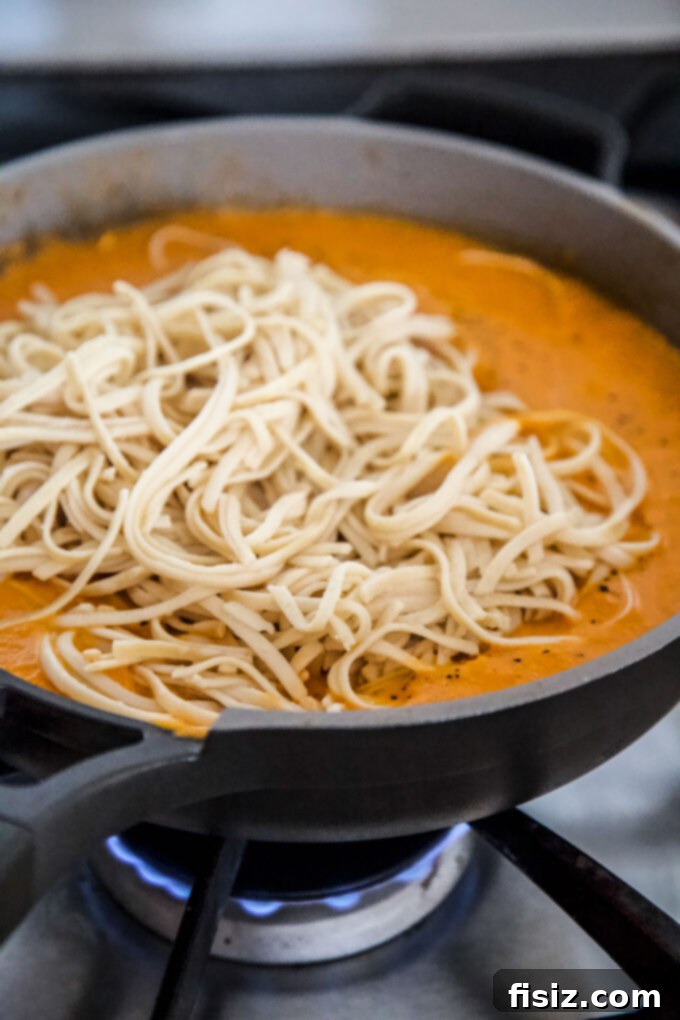 Smoky Chickpea Chipotle Pasta 5 Delicious chickpea pasta coated in a vibrant chipotle sauce