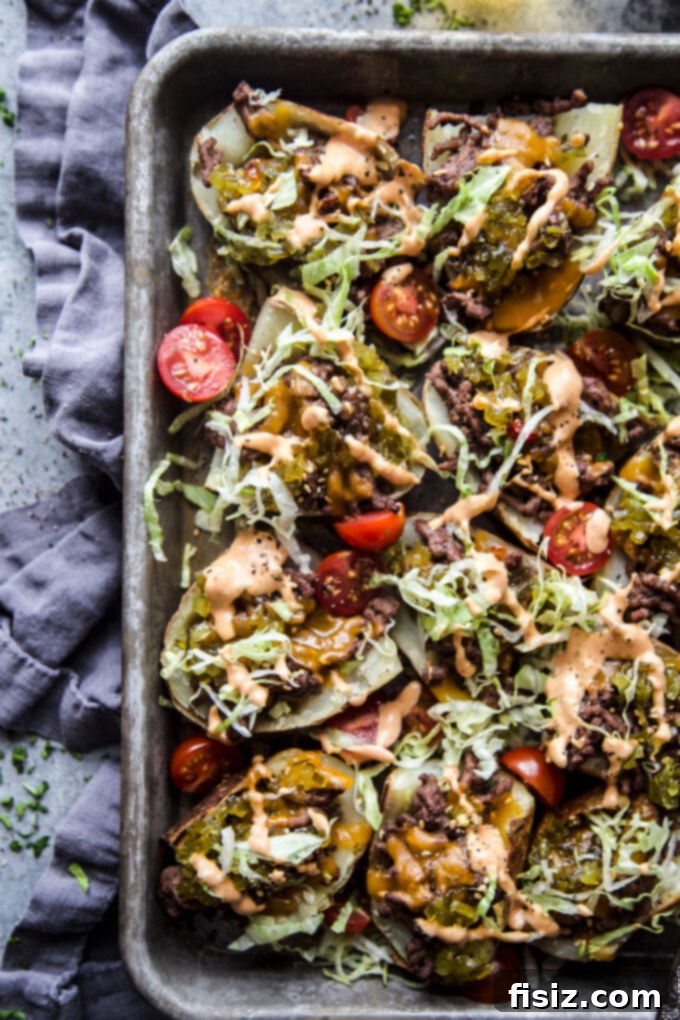 Giant Mac Potato Skins 7 EASY BIG MAC POTATO SKINS