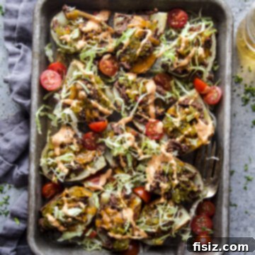 Giant Mac Potato Skins 9 easy big mac potato skins