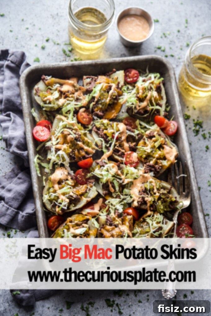 Giant Mac Potato Skins 10 EASY BIG MAC POTATO SKINS