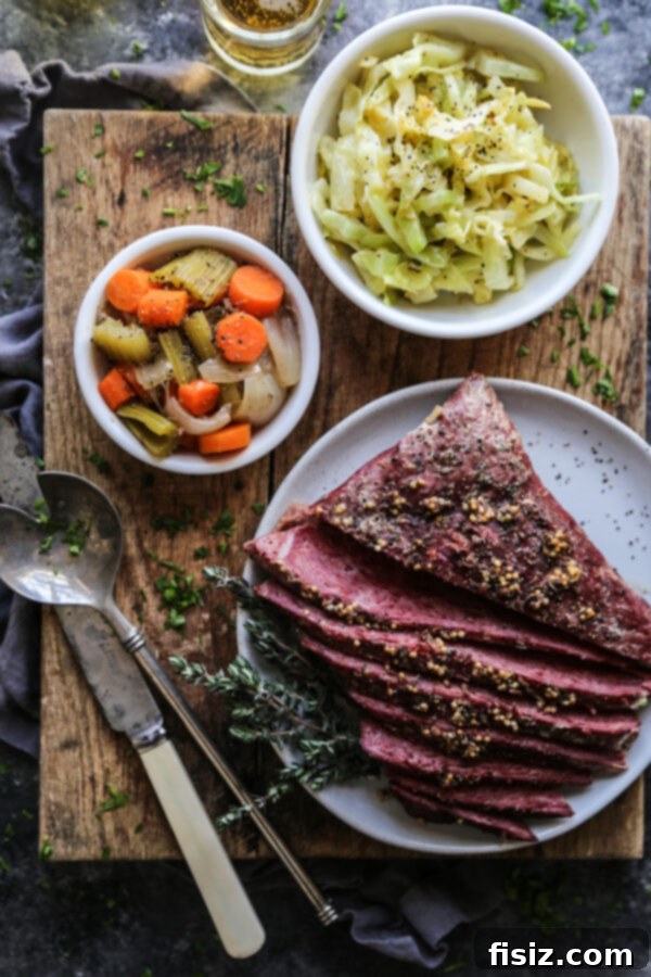 39 Quick & Easy St. Patrick's Day Recipes 3 Easy Slow Cooker Corned Beef, a tender and flavorful main dish for any St. Patrick's Day feast.