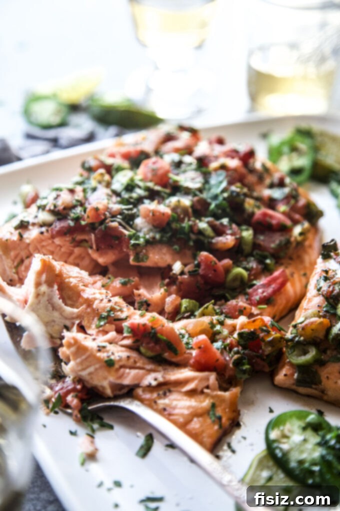 Cilantro Tomato Smoked Salmon www.thecuriousplate.com