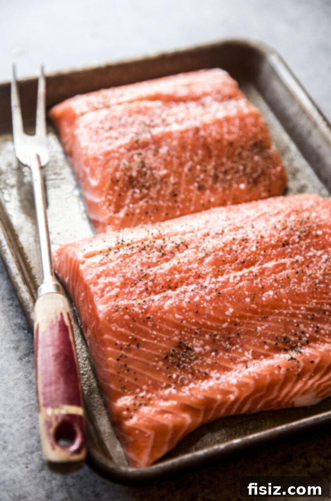fresh salmon
