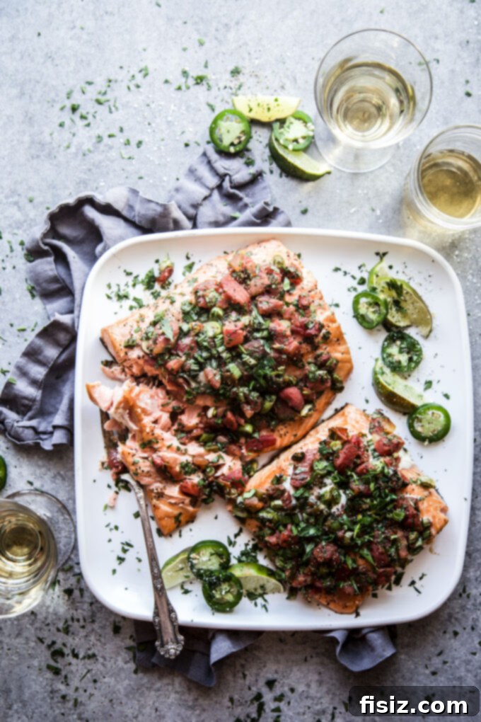 Smoked Salmon with Fresh Tomato and Cilantro 7 Plated Cilantro Tomato Smoked Salmon with garnish