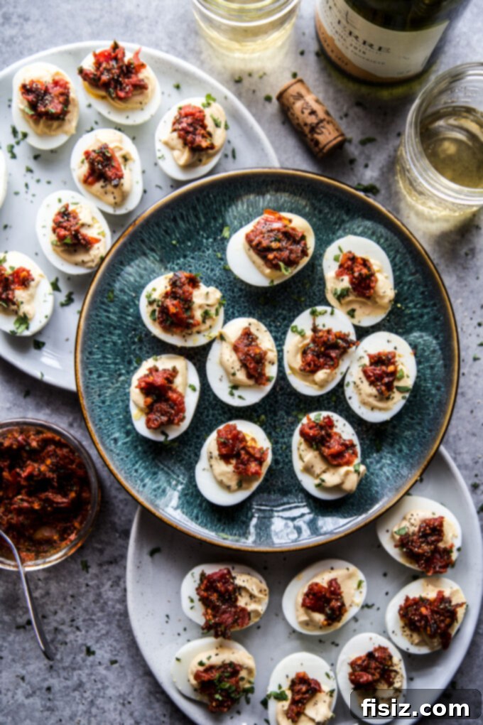 Easy Shakshuka Deviled Eggs