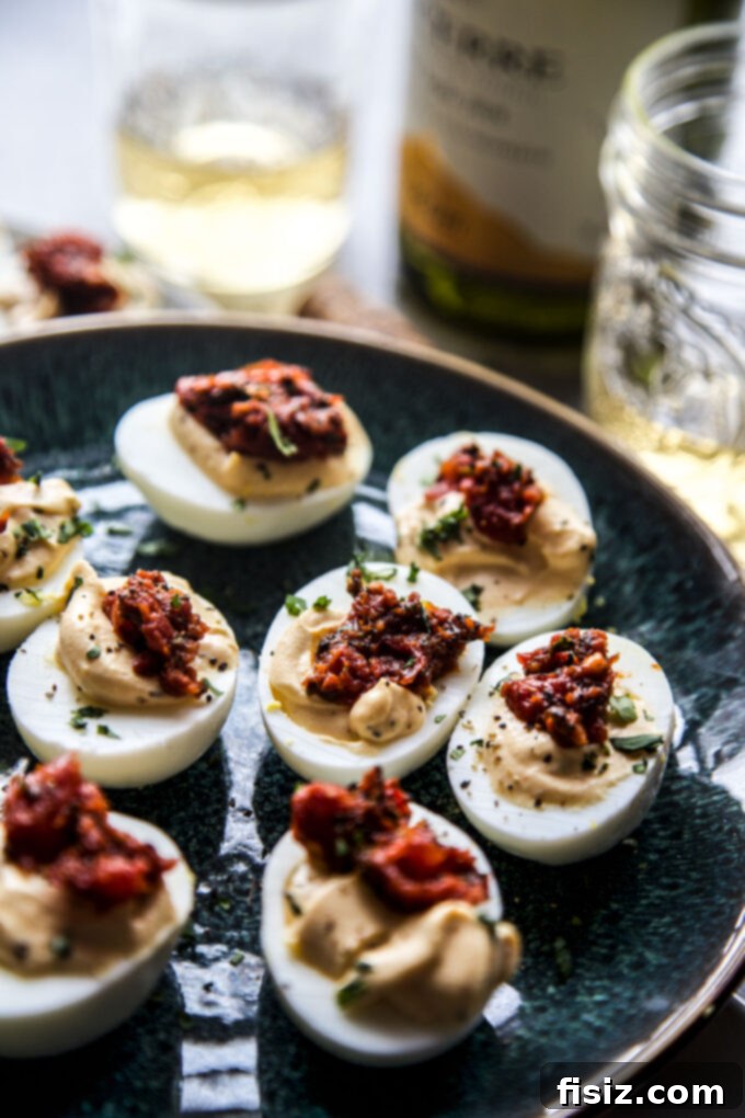 Easy Shakshuka Deviled Eggs