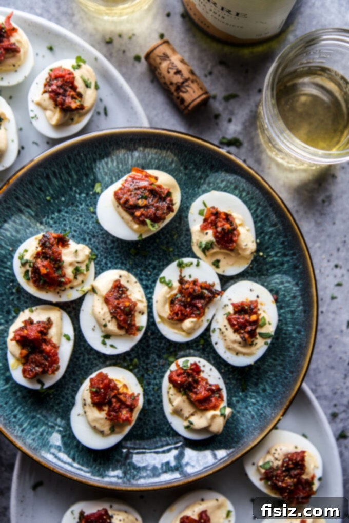 Easy Shakshuka Deviled Eggs