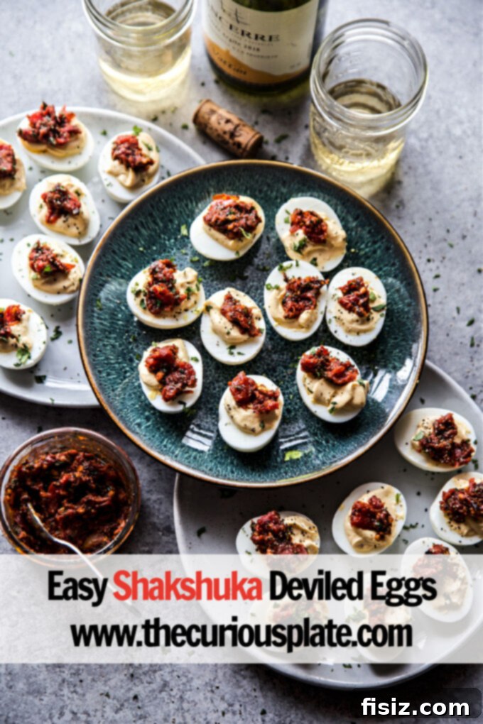 Easy Shakshuka Deviled Eggs