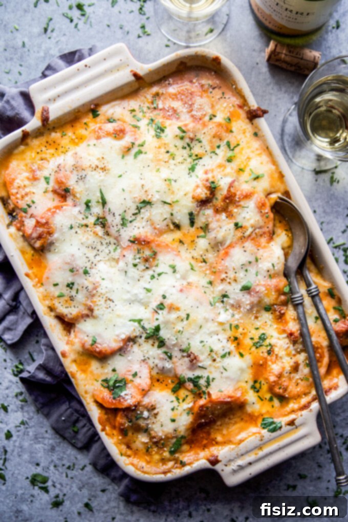 Simple Sweet Potato Lasagna with Creamy Burrata 2 Layers of Easy Sweet Potato Lasagna with Burrata