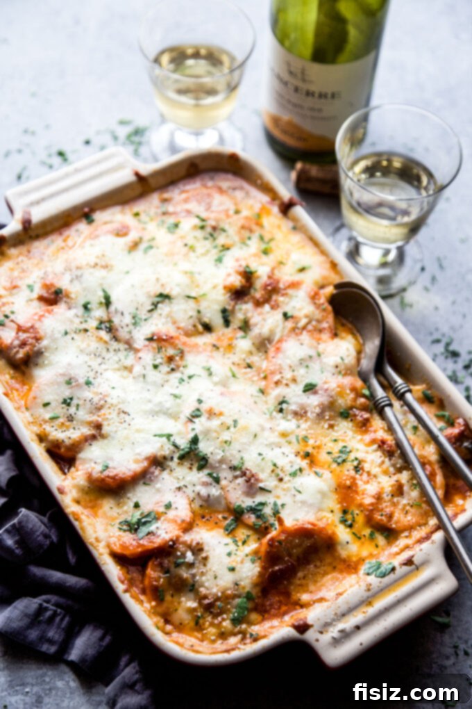 Simple Sweet Potato Lasagna with Creamy Burrata 10 Freshly baked Easy Sweet Potato Lasagna with Burrata