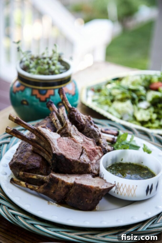 Effortless Easter Meals 35 Ways 3 Grilled Rack of Lamb with fresh herbs, a stunning Easter main course
