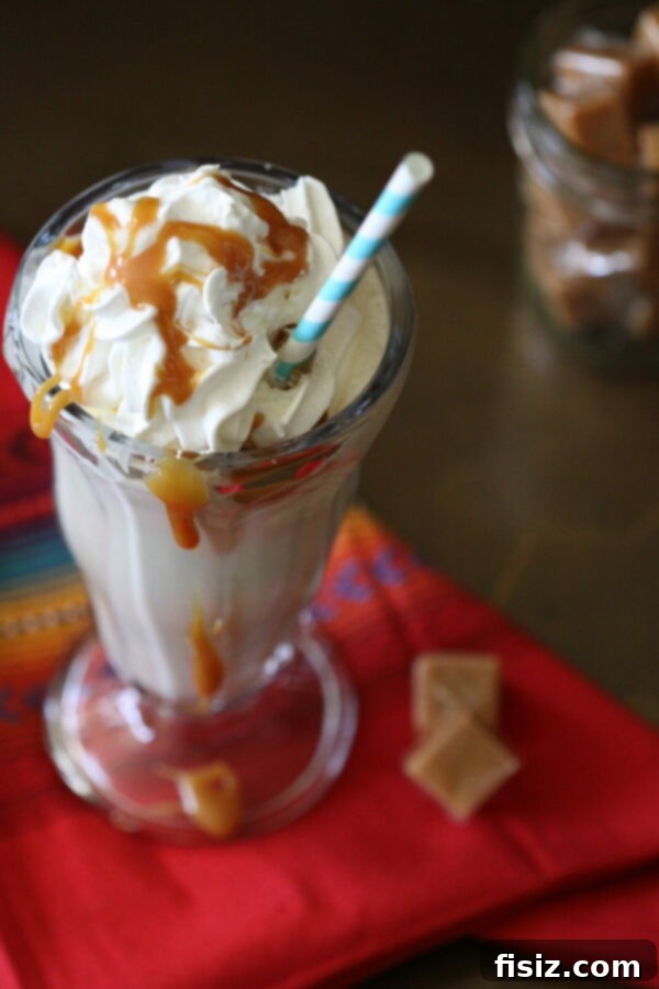 30 Festive Cinco De Mayo Recipes 7 Decadent Dulce de Leche Milkshakes with Caramel Drizzle, a perfect sweet treat for Cinco de Mayo.