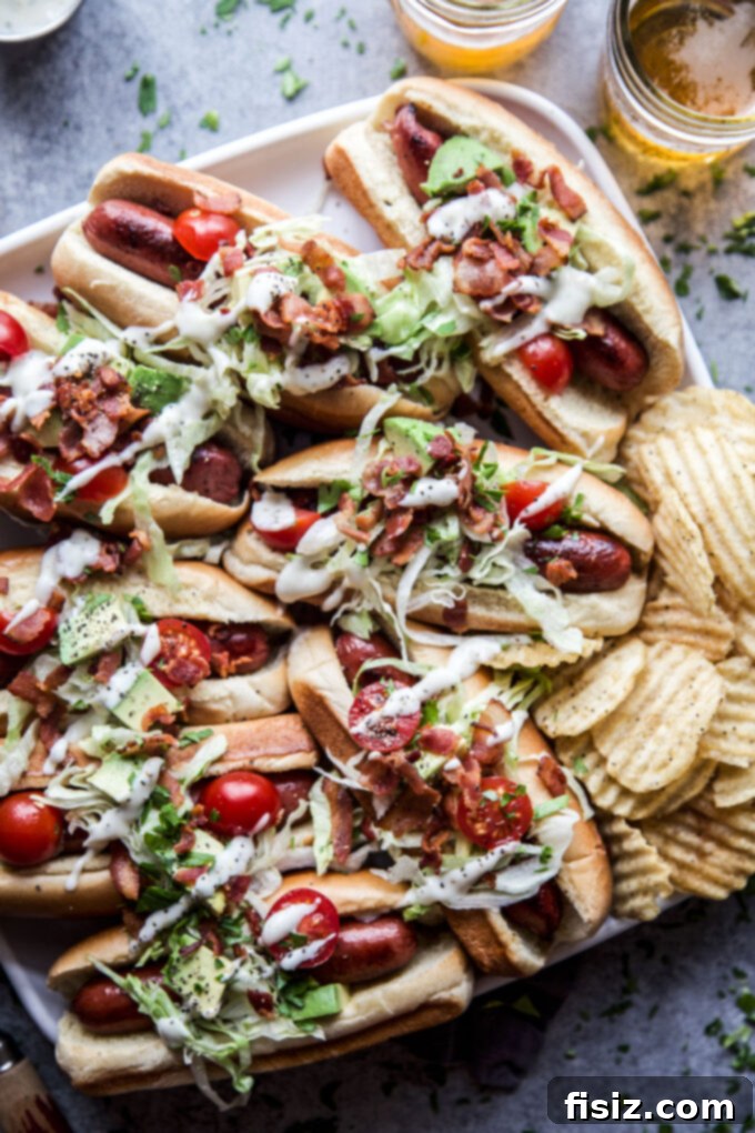 Gourmet Cobb Hot Dogs 3 Easy Cobb Style Hot Dogs www.thecuriousplate.com