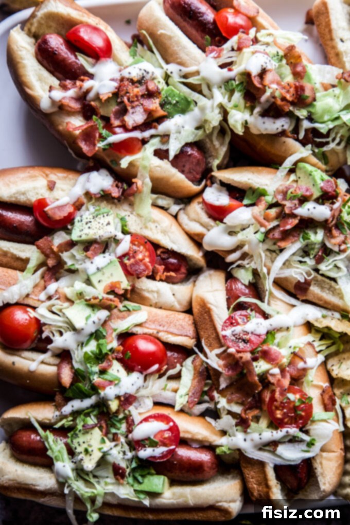 Gourmet Cobb Hot Dogs 6 www.thecuriousplate.com