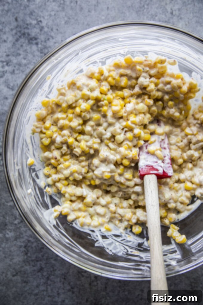 Elote Breakfast Tacos 4 Fresh corn kernels ready for making Elote-Style Breakfast Tacos