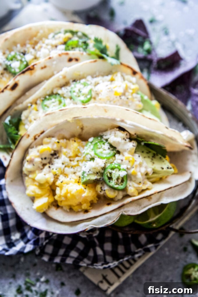 Elote Breakfast Tacos 7 The last Elote-Style Breakfast Taco, ready to be enjoyed