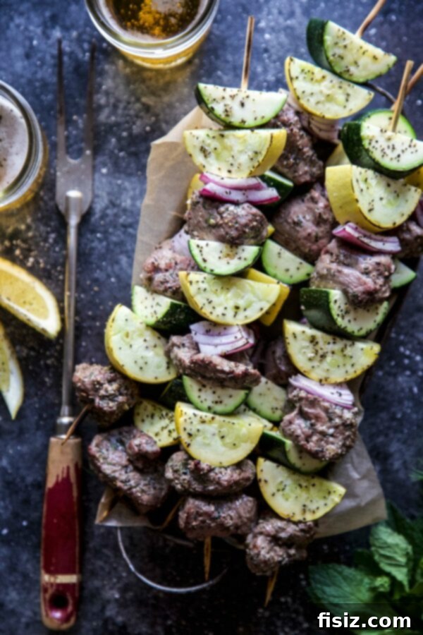 My August Making Spree 9 Grilled Citrus Lamb Skewers