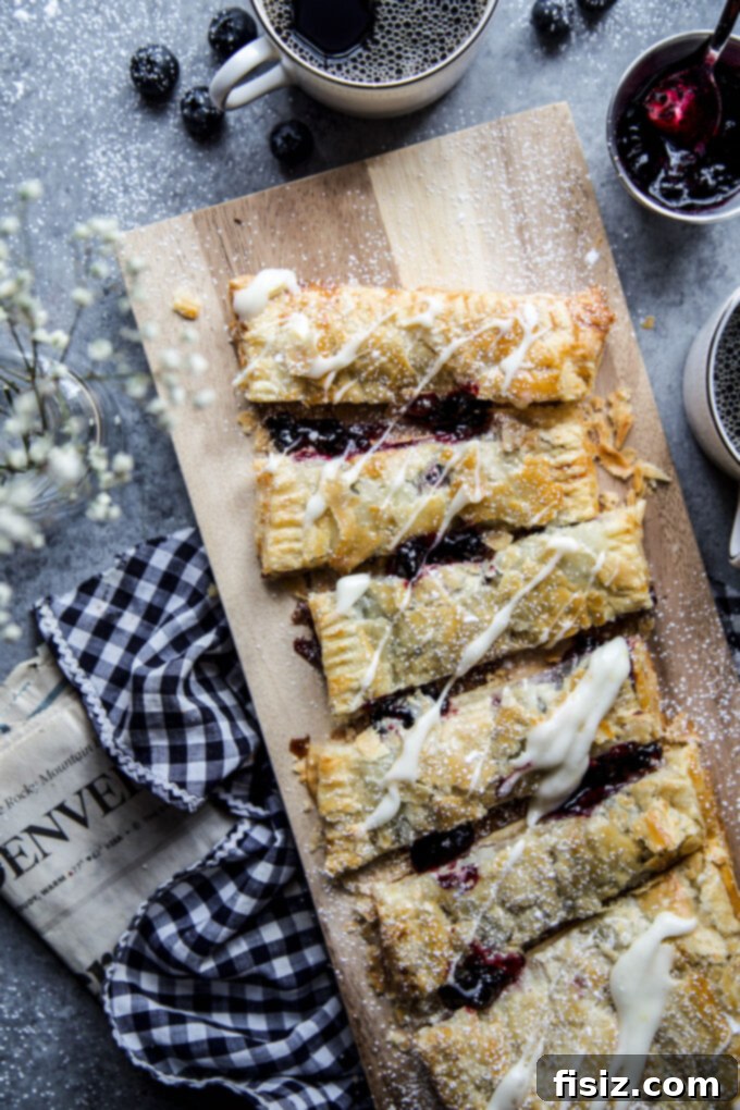 Back to School Bliss: Simple Recipes for Busy Parents 4 Delicious Blueberry and Meyer Lemon Puffed Pastry Tart, a sweet treat for breakfast or snack