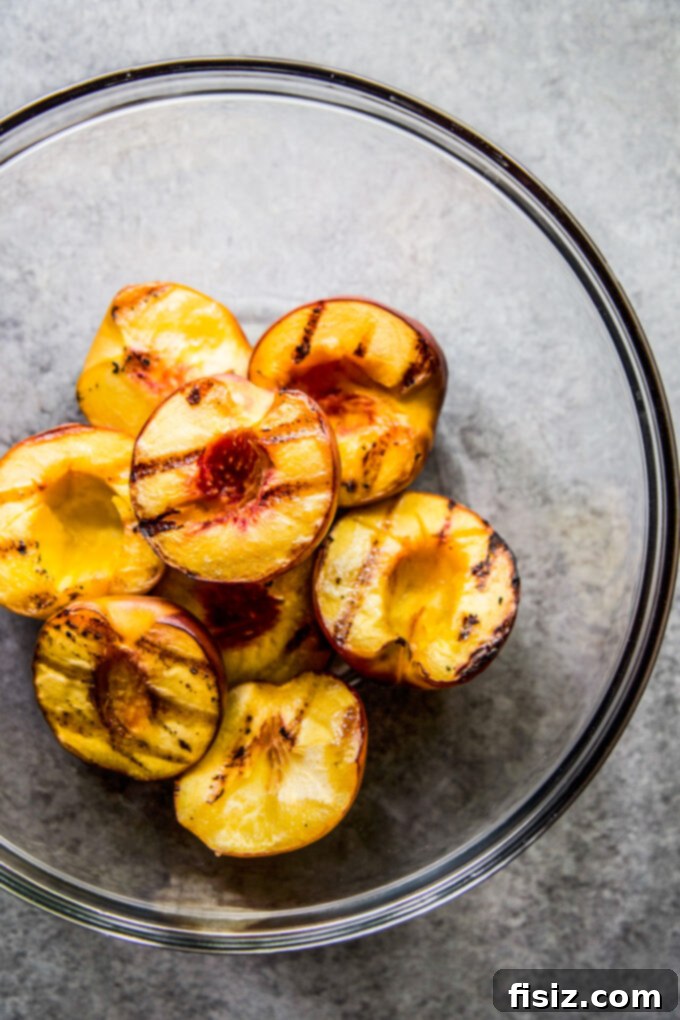Sweet & Savory Grilled Ribeye with Peaches 6 www.thecuriousplate.com