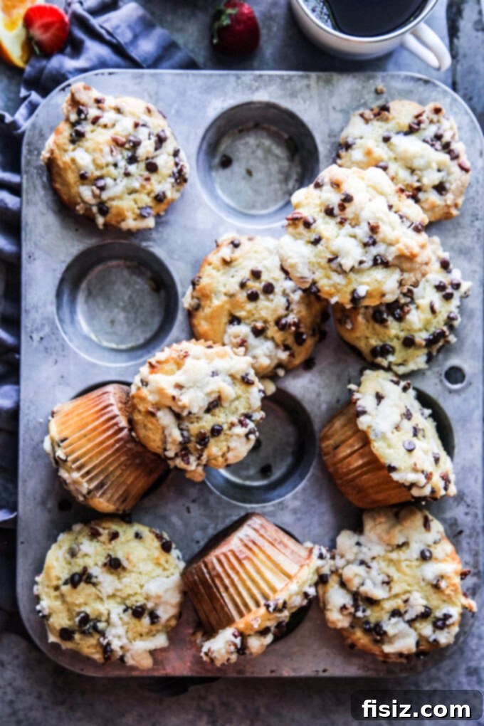 Zesty Orange Chocolate Chip Muffins 2 Irresistible Orange Chocolate Chip Muffins with Streusel Topping