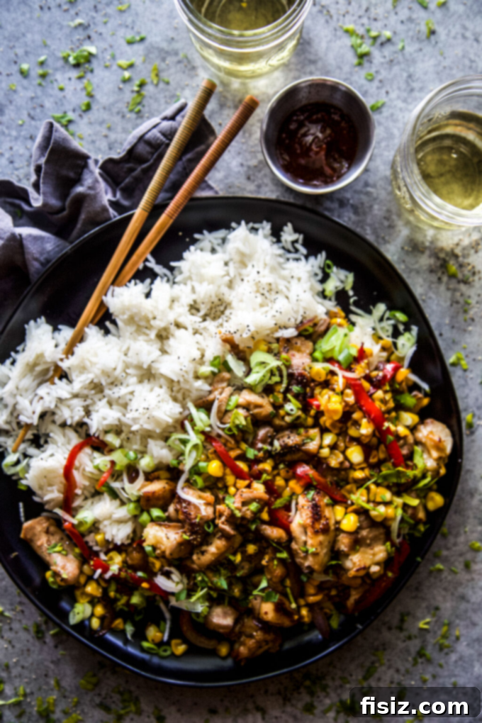 September Makes I Can't Wait To Start 8 Easy Chicken & Corn Stir-Fry, a quick and healthy weeknight option.