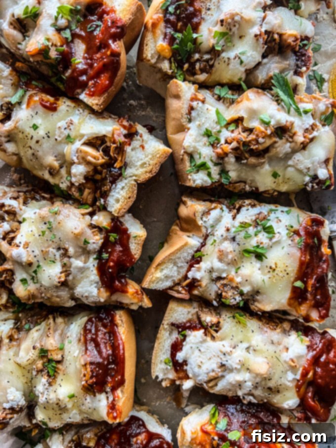 Smoked Mozzarella BBQ Chicken Baguette Pizza 2 Delicious BBQ Chicken Baguette Pizza with Smoked Mozzarella