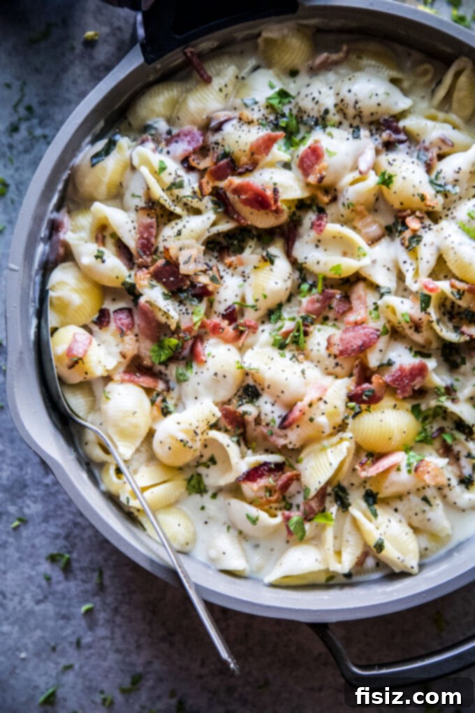 Creamy Stovetop Hard Cider Mac and Cheese with Crispy Bacon 10 img 49882 9