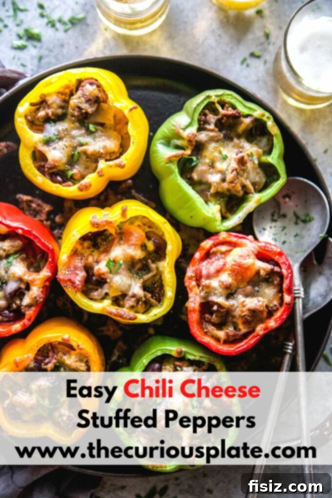 Cheesy Chili Stuffed Peppers 9 easy chili cheese stuffed peppers, an inviting and hearty meal for any occasion