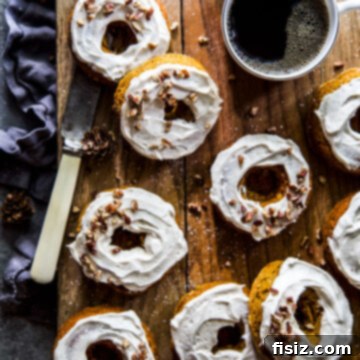 Maple Kissed Baked Pumpkin Doughnuts 10 Baked Pumpkin Doughnuts with Maple Frosting