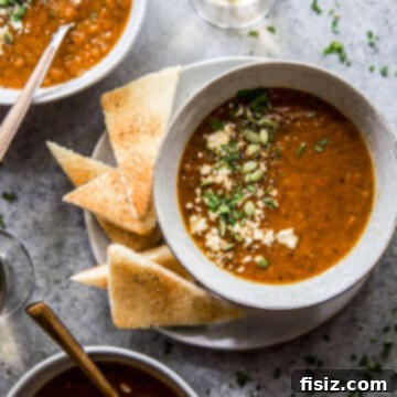 Charred Tomato Poblano Bisque 10 roasted tomato and poblano soup www.thecuriousplate.com