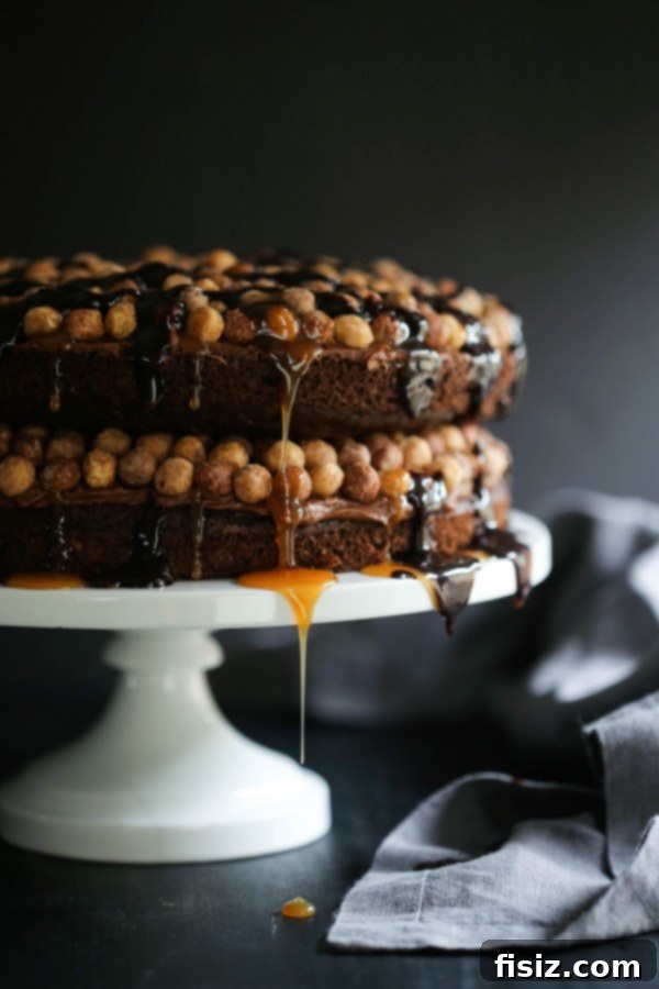 October's Most Anticipated Creations 2 Indulgent Reese's Puffs Chocolate Cake with Rich Chocolate Peanut Butter Frosting - A Perfect October Treat