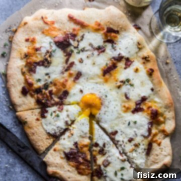 Easy Carbonara Pizza with Burrata