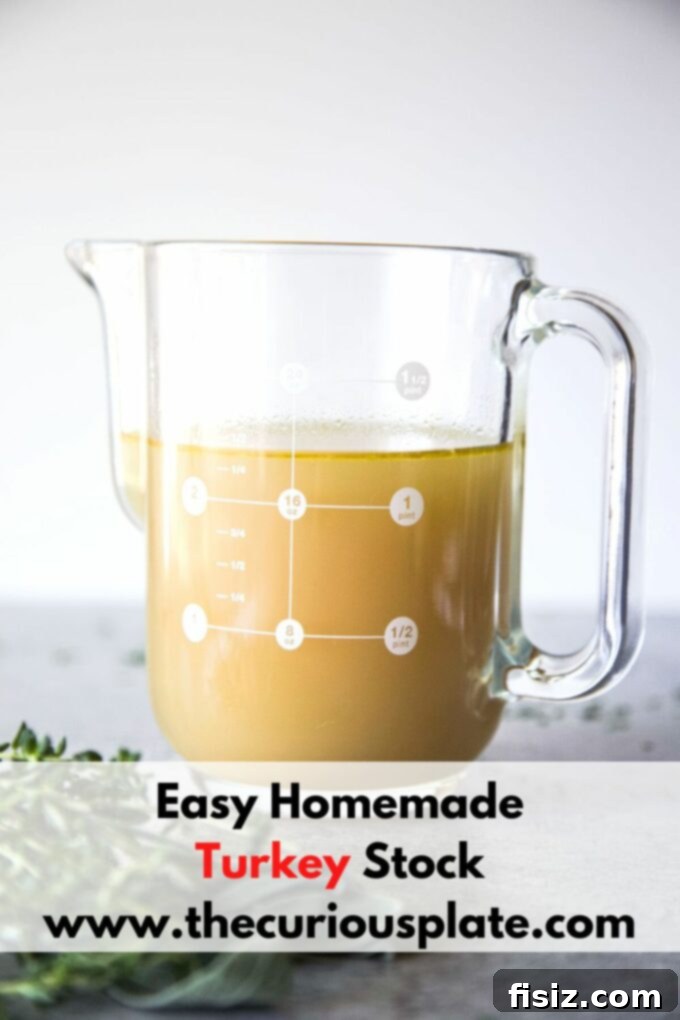 Simple Homemade Turkey Stock 12 Fresh homemade turkey stock in jars, ready for use or storage