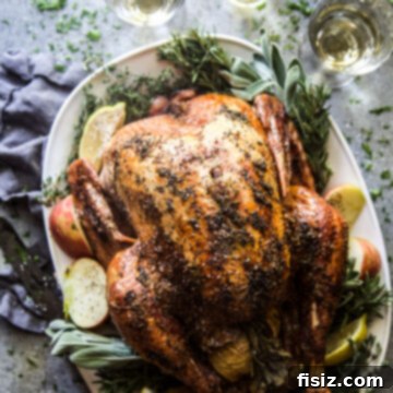 Easy Roasted Turkey with Herb Butter