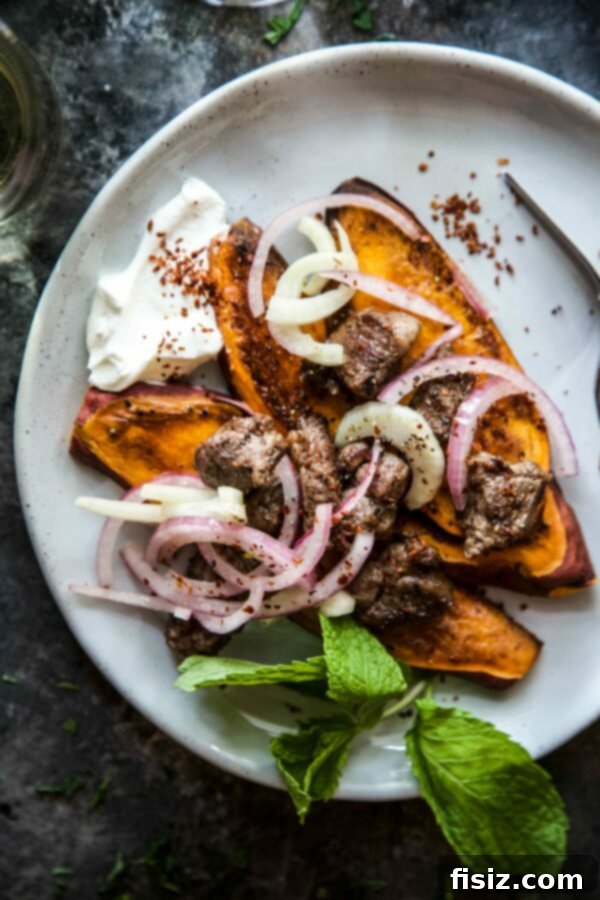 My Exciting November Projects 4 Sweet Potato Moroccan Lamb Bowls - a hearty and flavorful fall dinner.