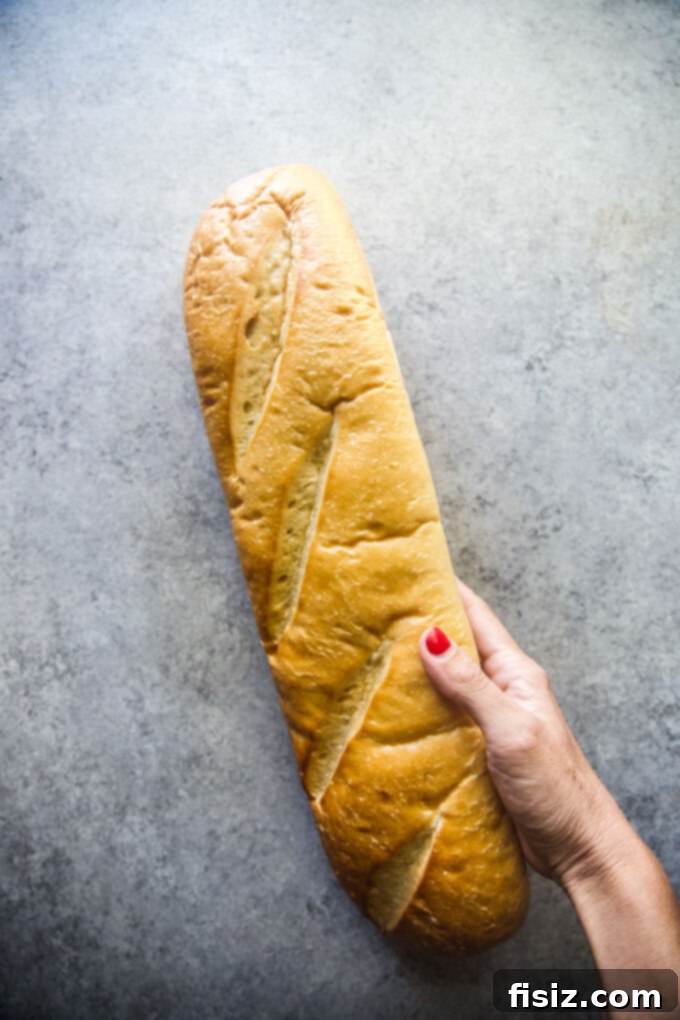 Grandma's Secret Stuffing 4 Crusty French loaf, perfect for making homemade stuffing