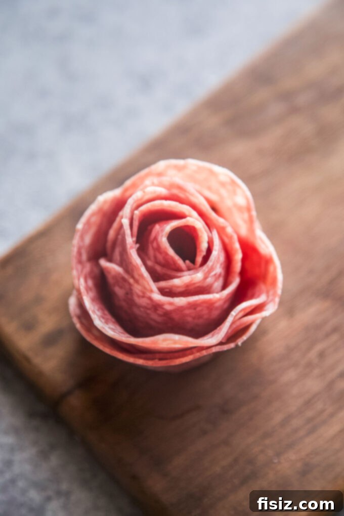 The Art of the Salami Rose 3 how to make a salami rose