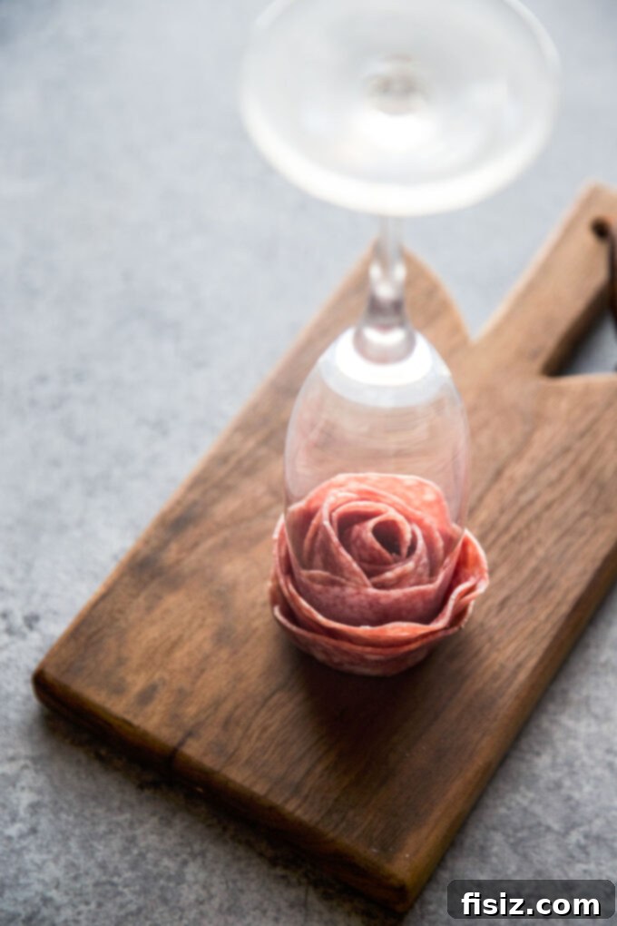 The Art of the Salami Rose 7 how to make a salami rose