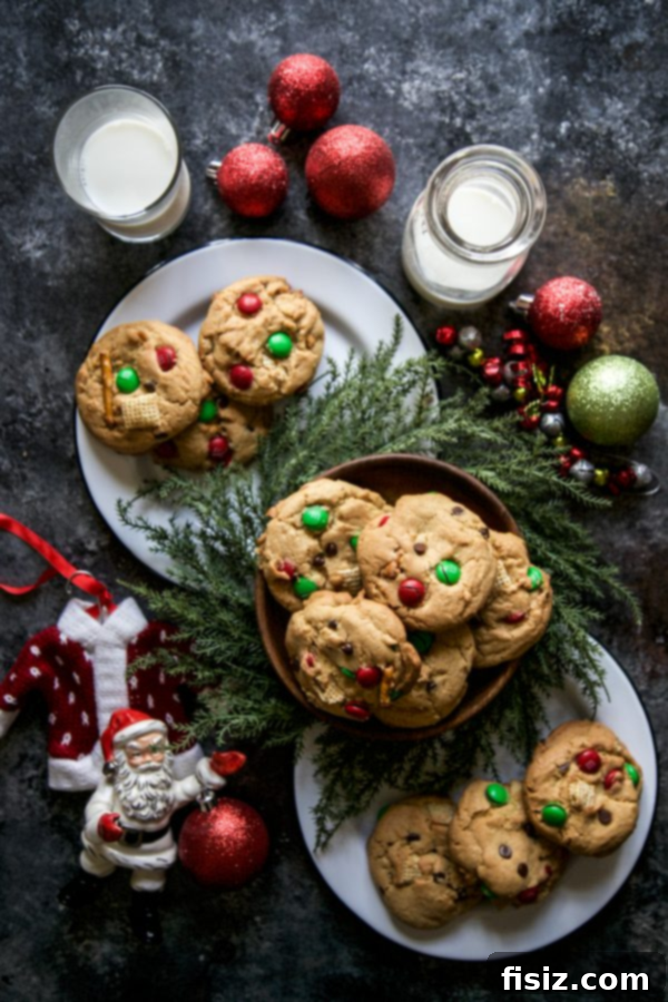 Exciting December Makes 9 Santa's Trashed Up Cookies - A fun and decadent holiday cookie recipe