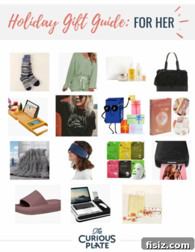 The 2022 Holiday Gift Edit for Her 2 2024 Holiday Gift Guide For Her featuring a collection of curated gifts for women.