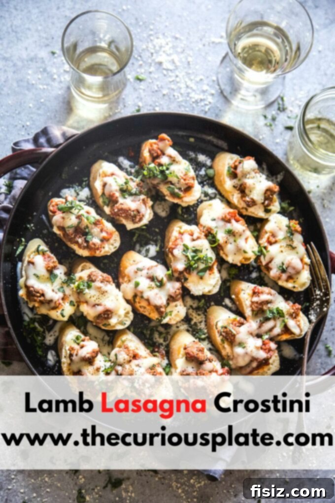 Mini Lamb Lasagna Crostini 13 www.thecurisouplate.com